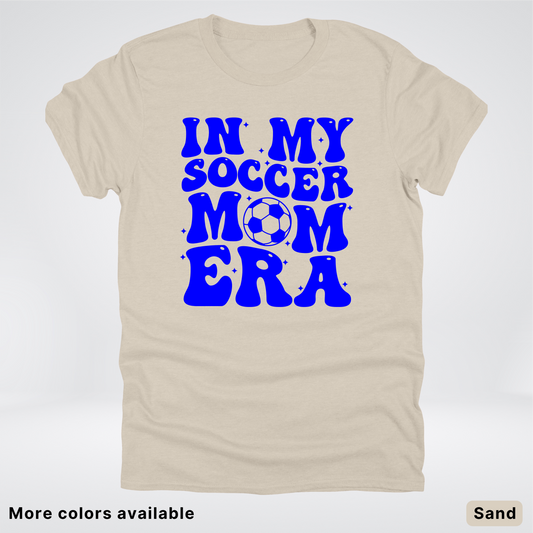 In My Soccer Mom Era – Blue Design - T-Shirt