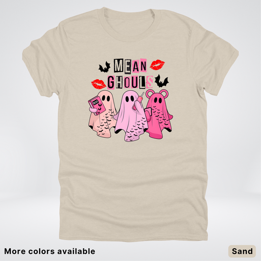 Mean Ghouls Pink Ghosts - T-Shirt
