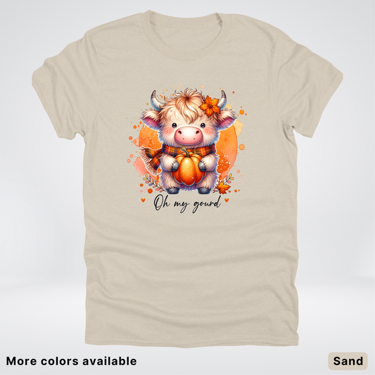 Oh My Gourd Small Cow Calf Pumpkin - T-Shirt