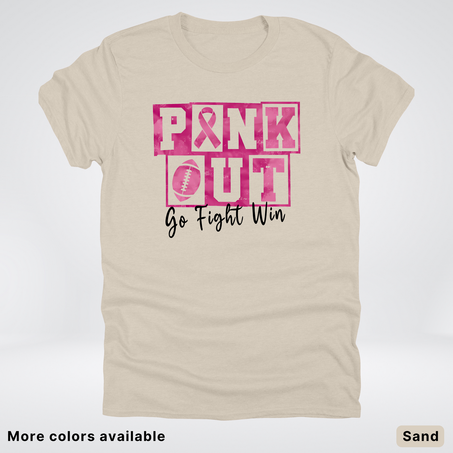 Pink Out Go Fight Win Football - T-Shirt