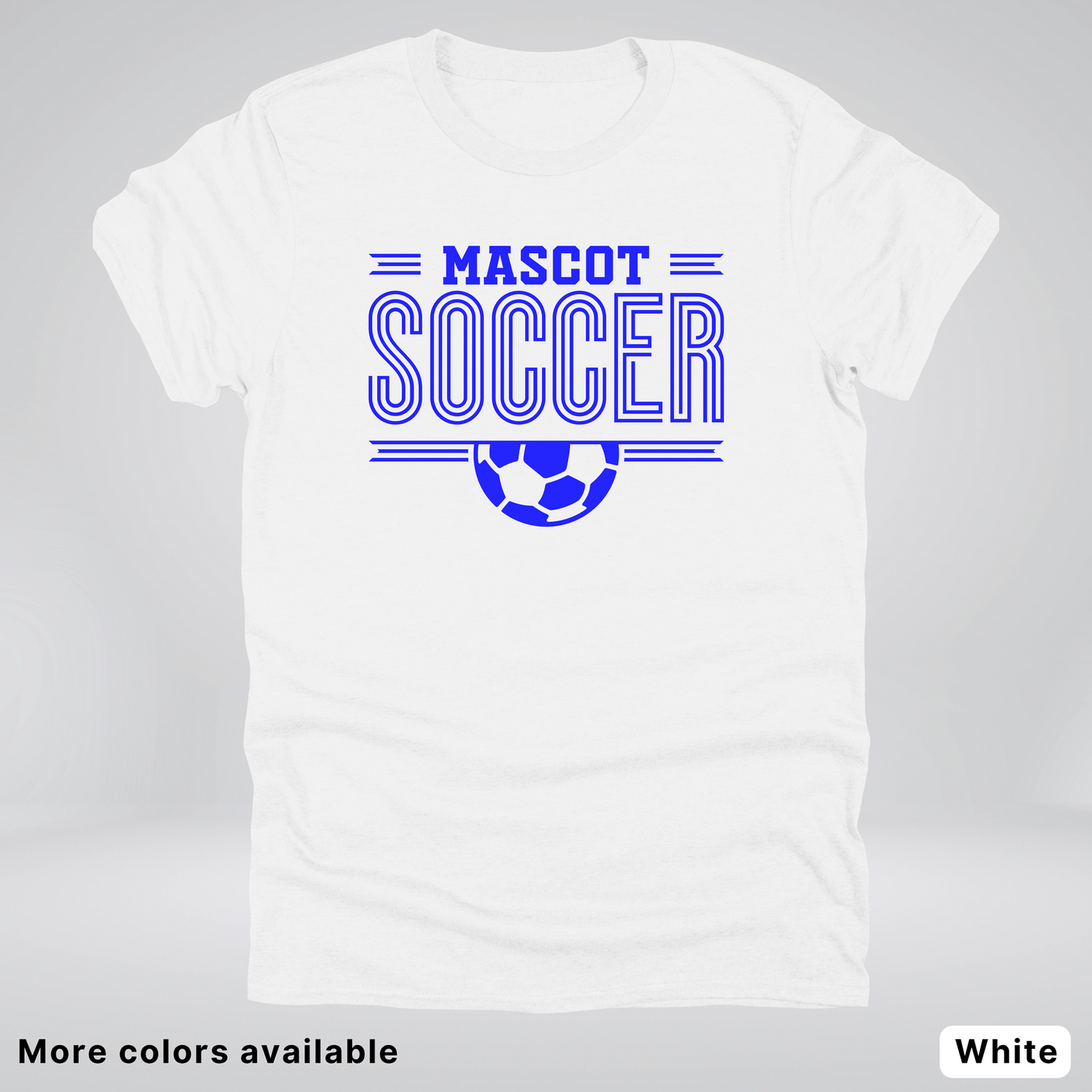Custom Mascot – Blue Design 16 - Soccer T-Shirt