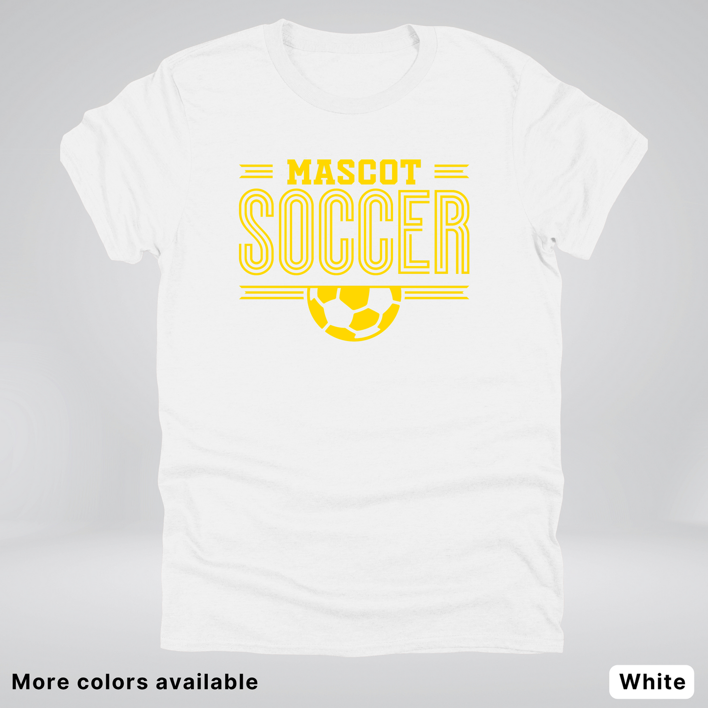 Custom Mascot – Gold Design 17 - Soccer T-Shirt