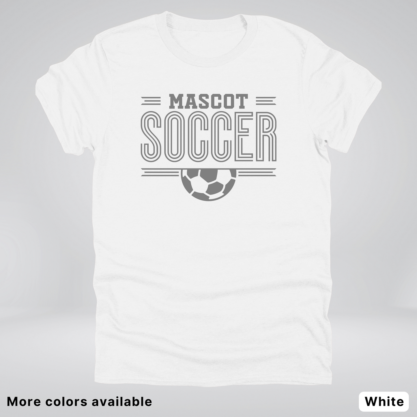 Custom Mascot – Gray Design 14 - Soccer T-Shirt