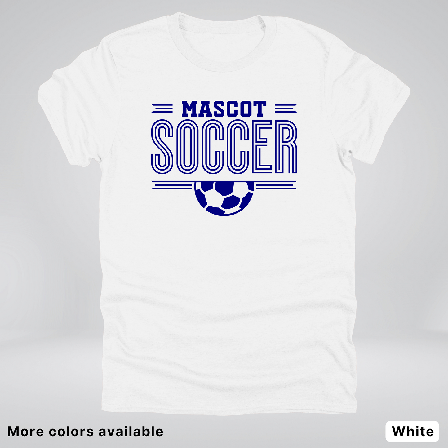 Custom Mascot – Navy Design 22 - Soccer T-Shirt