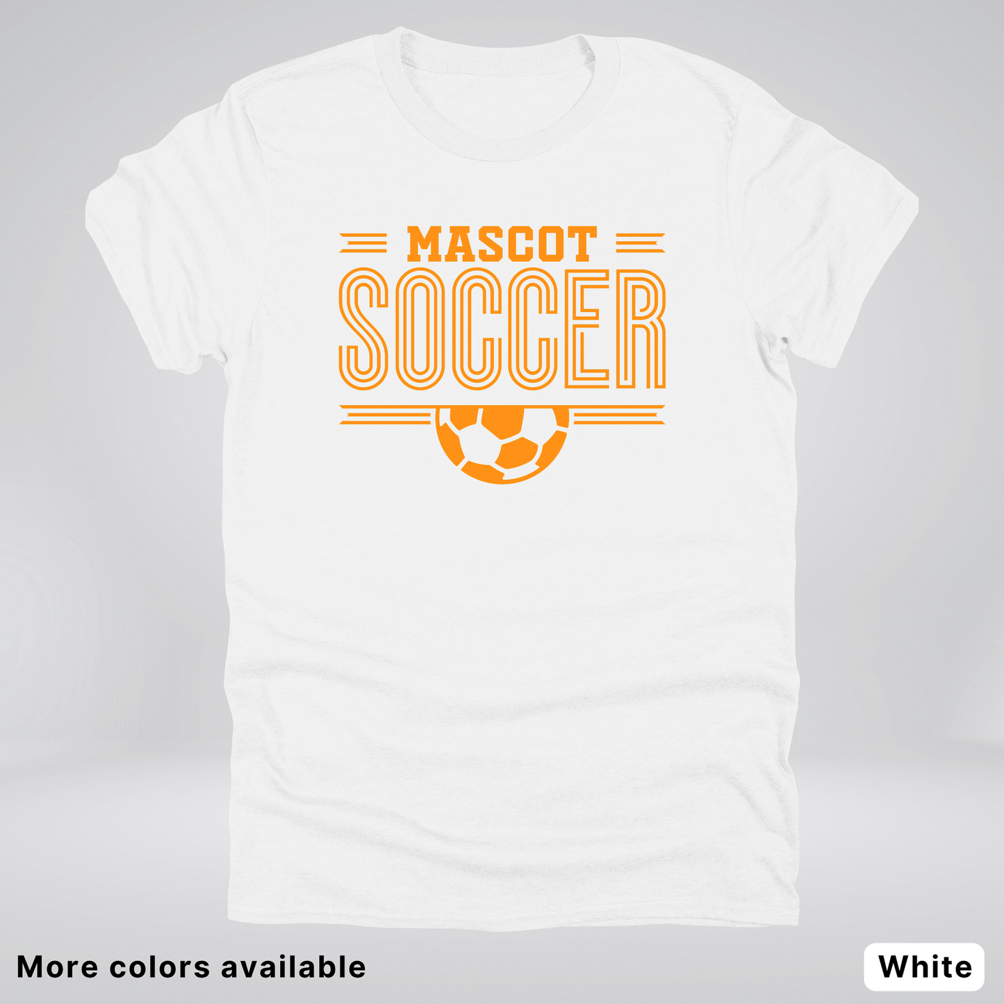 Custom Mascot – Orange Design 20 - Soccer T-Shirt
