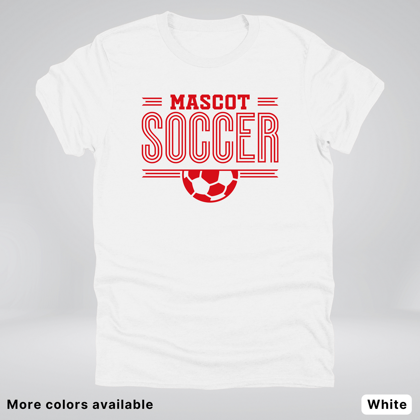 Custom Mascot – Red Design 18 - Soccer T-Shirt
