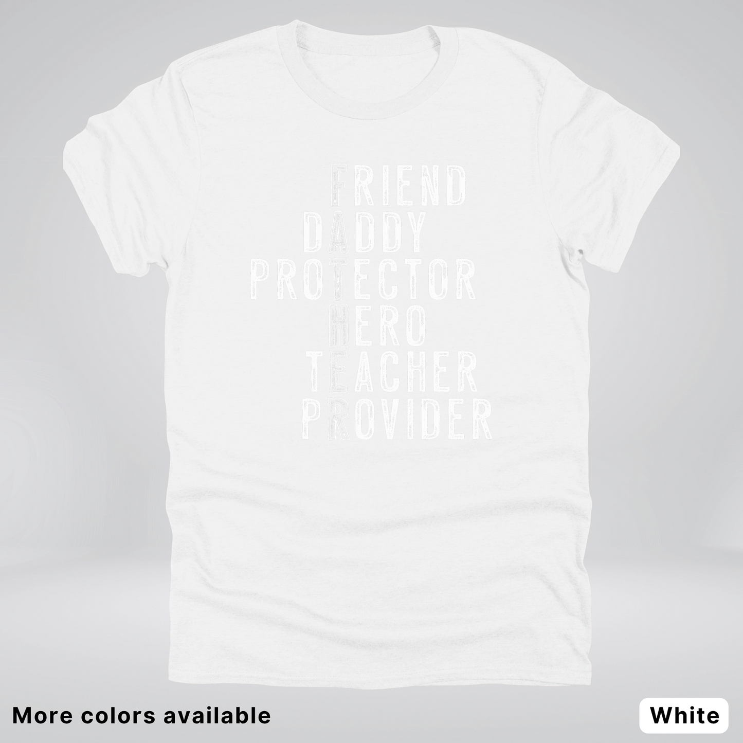 Father Crossword - White Design – Father’s Day T-Shirt