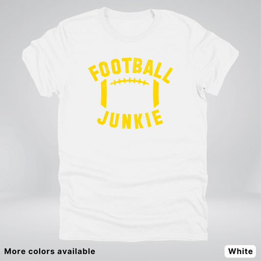 Football Junkie – Gold Design - T-Shirt