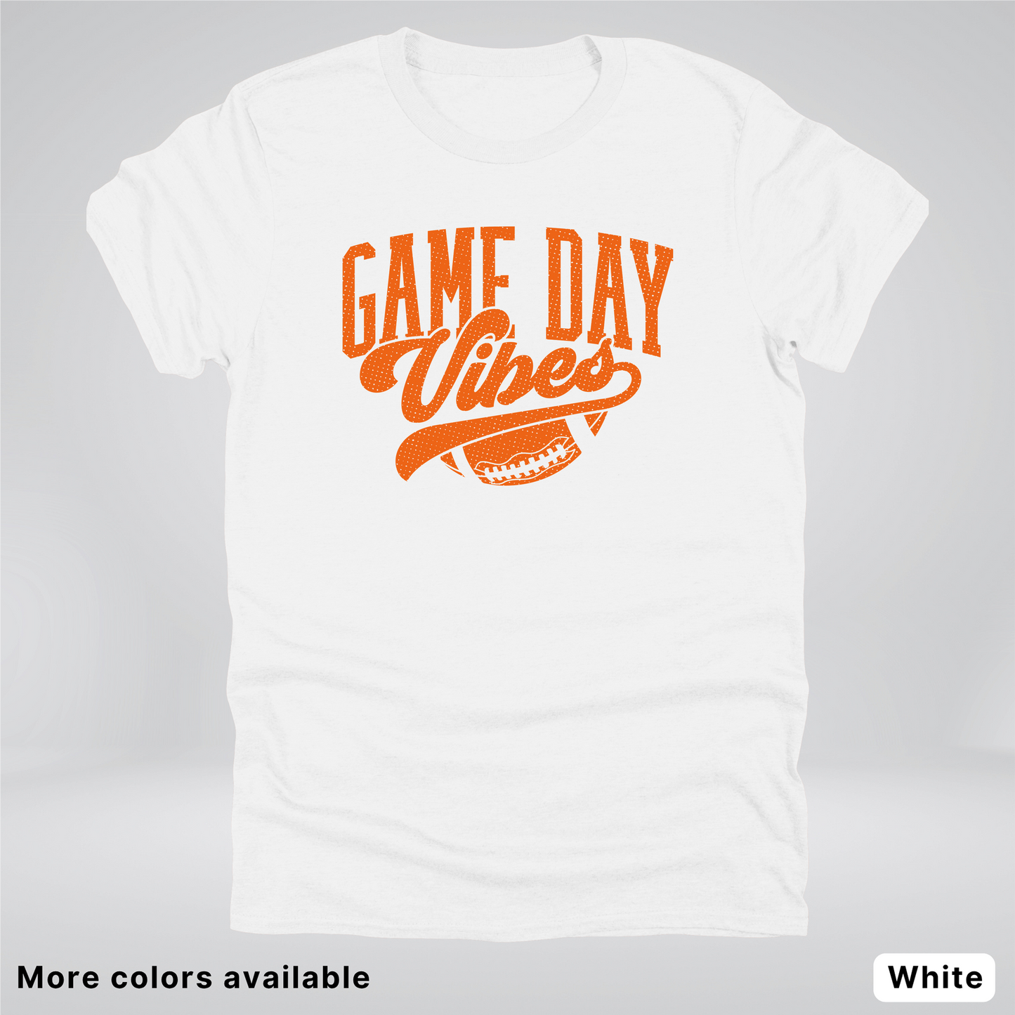 Game Day Vibes – Orange Design - Football  - T-Shirt
