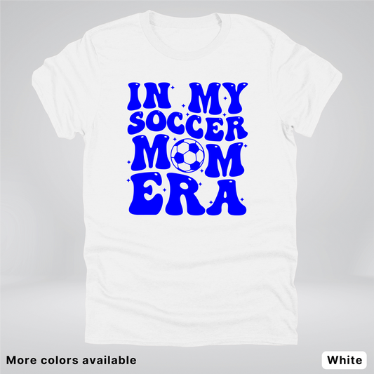 In My Soccer Mom Era – Blue Design - T-Shirt