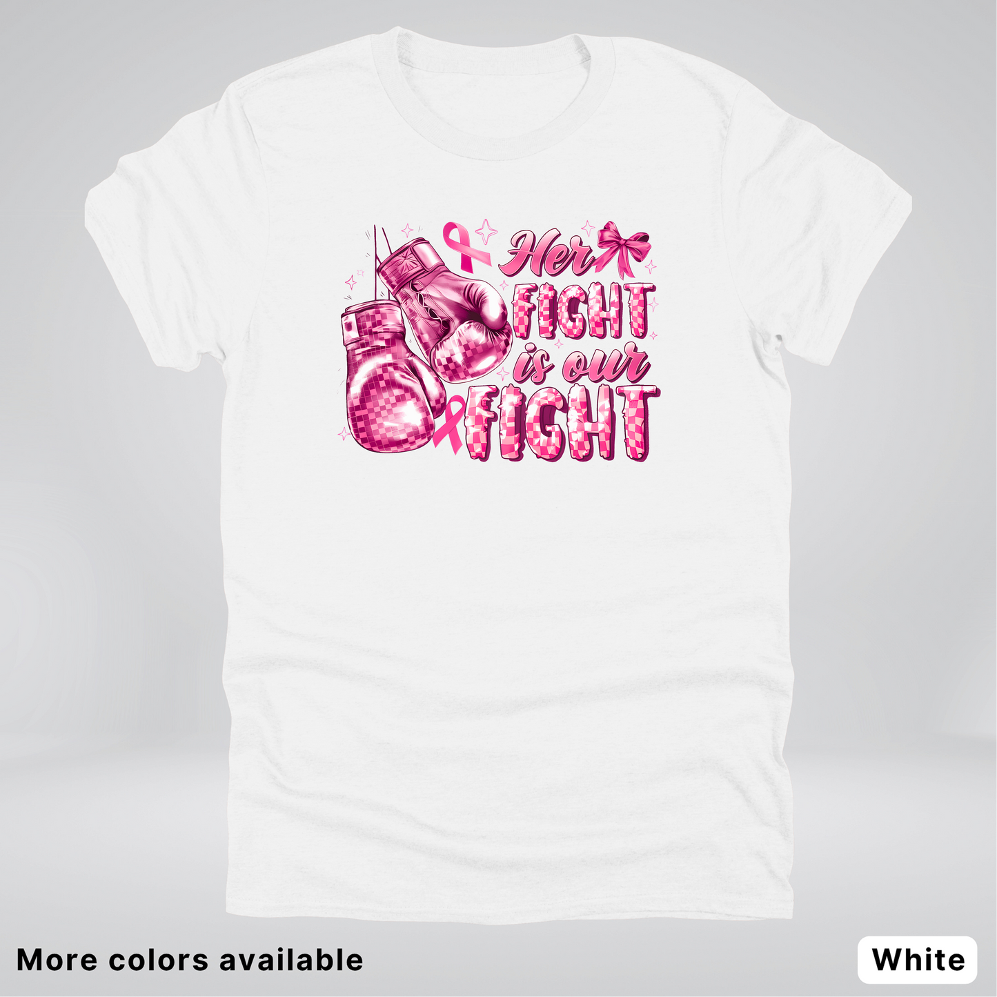 Her Fight Is Our Fight Boxing Pink Out - T-Shirt
