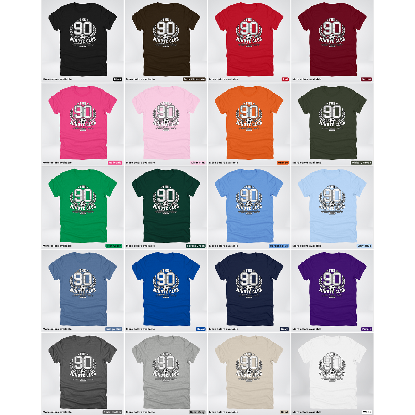 The 90 Minute Club Side Line Division – T-Shirt