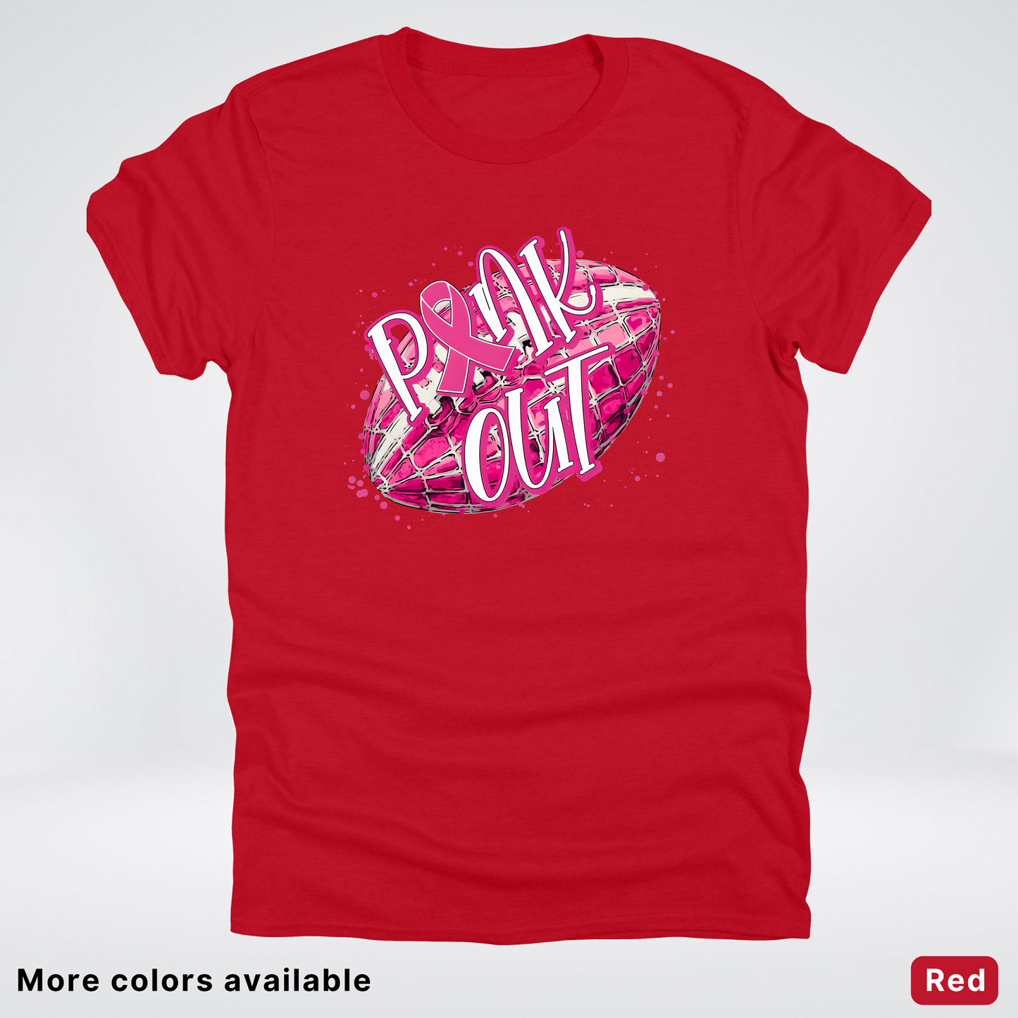Pink Out Football Splatter - T-Shirt