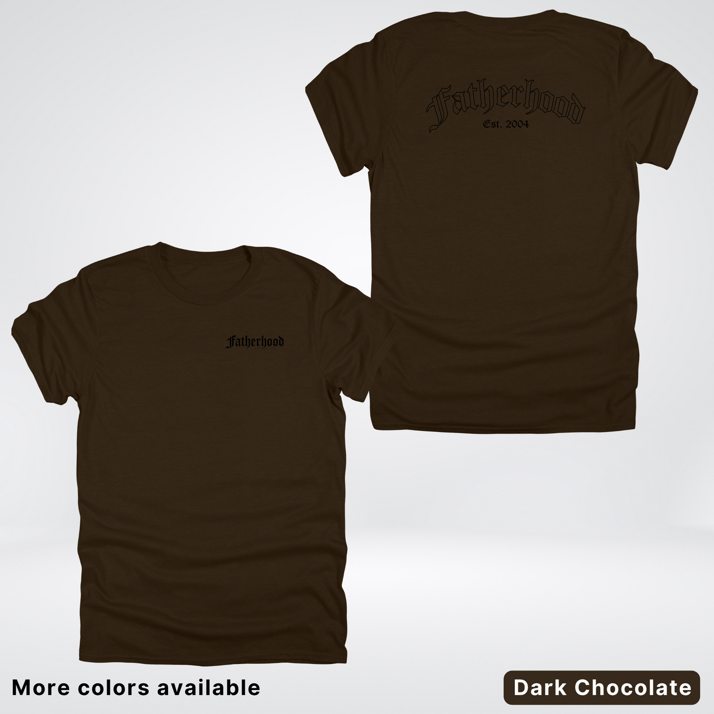 Custom Year Old English Fatherhood - Black Design – Father’s Day T-Shirt