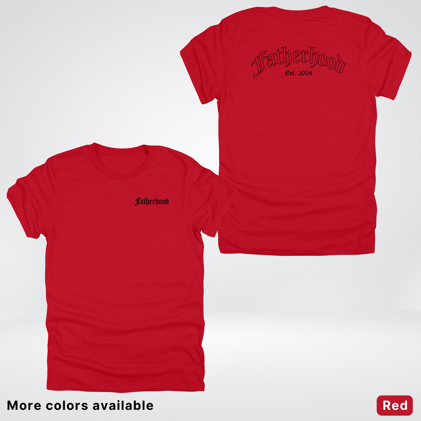 Custom Year Old English Fatherhood - Black Design – Father’s Day T-Shirt