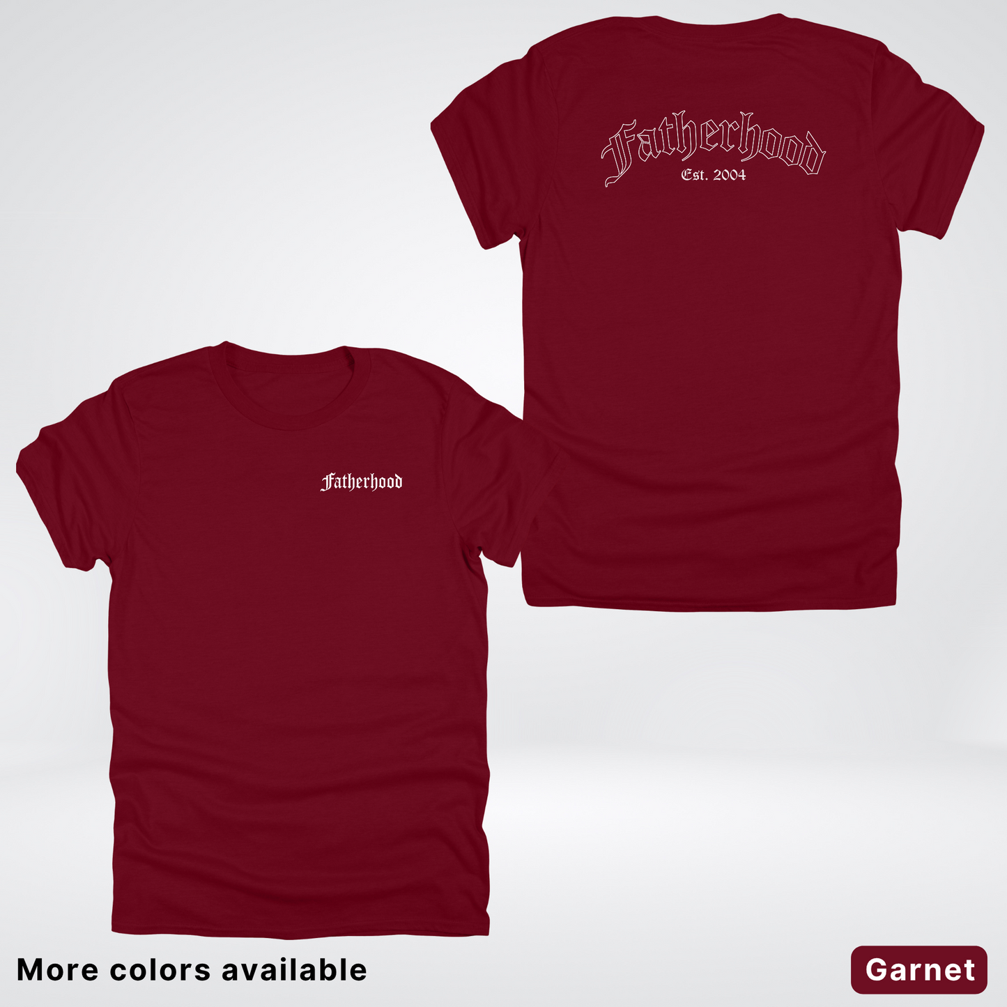 Custom Year Old English Fatherhood - White Design – Father’s Day T-Shirt