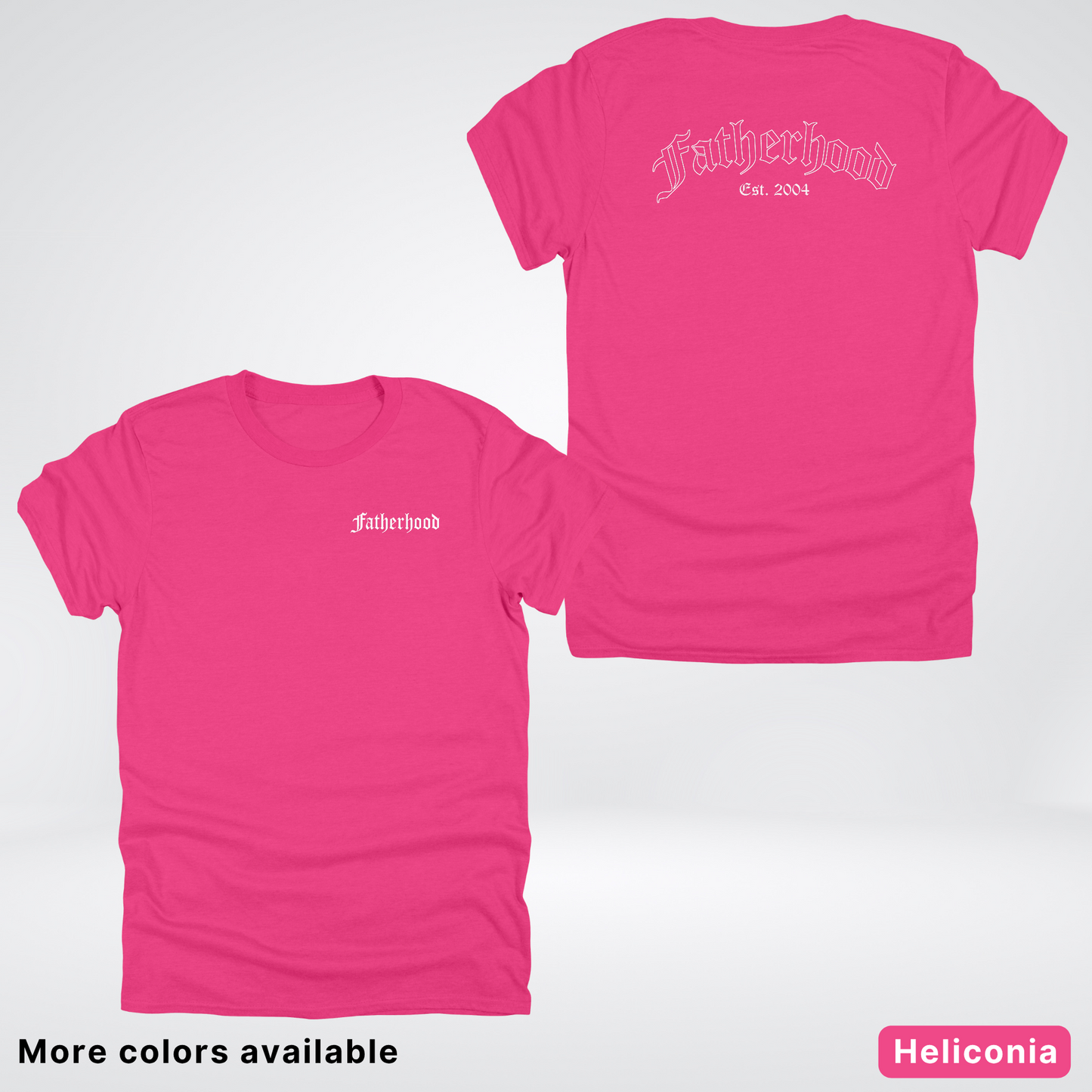 Custom Year Old English Fatherhood - White Design – Father’s Day T-Shirt