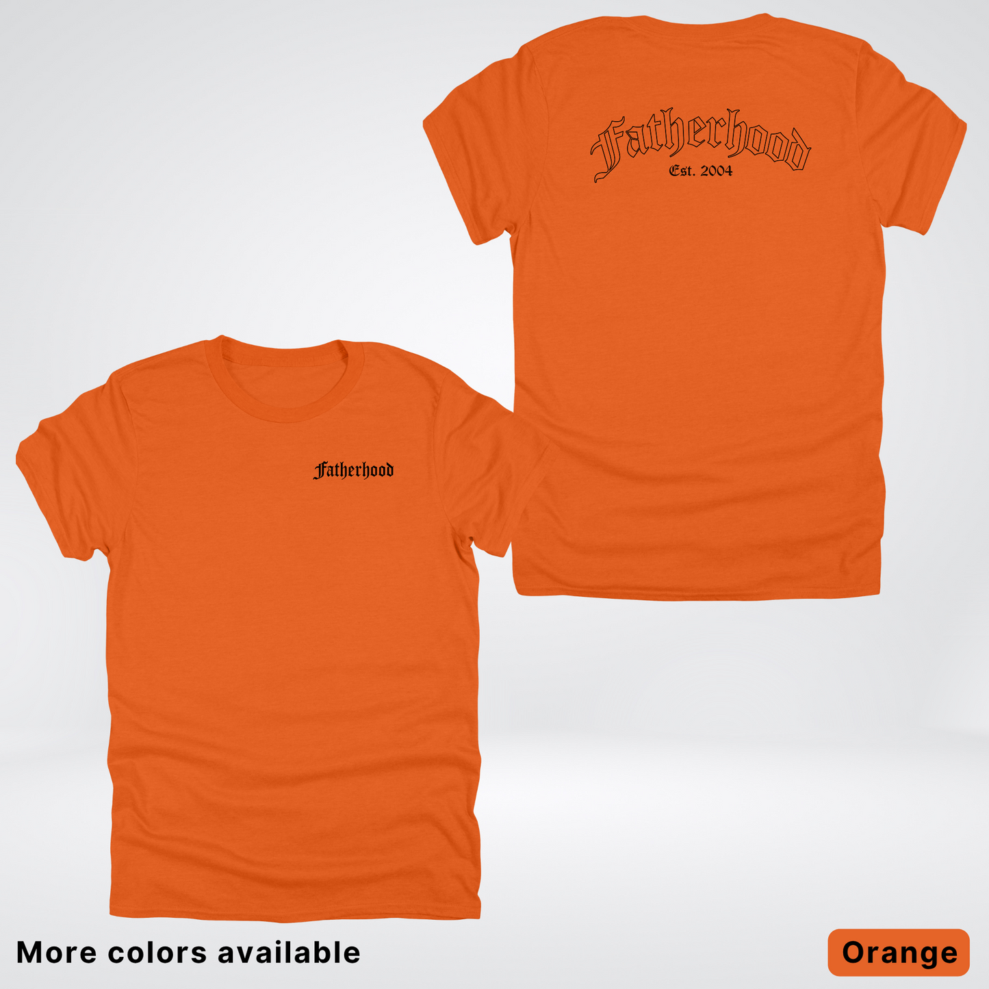 Custom Year Old English Fatherhood - Black Design – Father’s Day T-Shirt