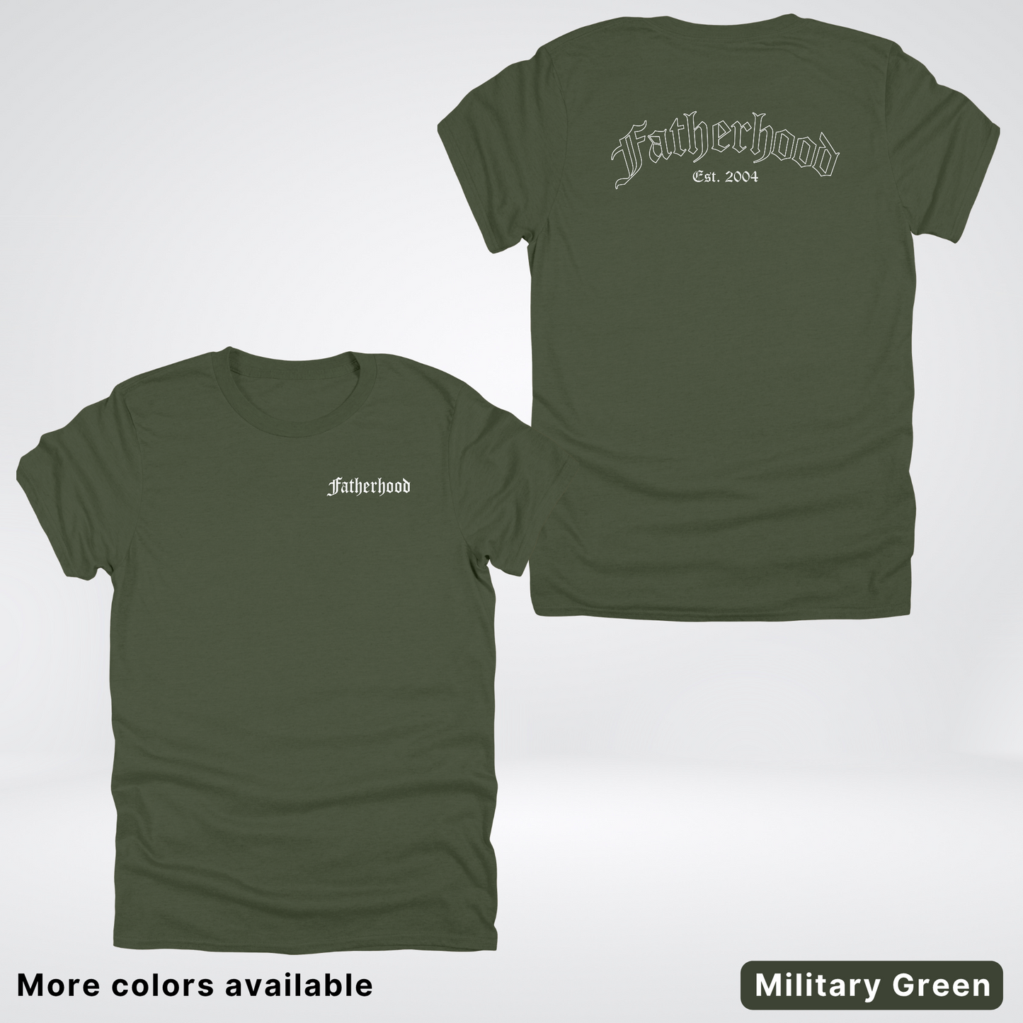 Custom Year Old English Fatherhood - White Design – Father’s Day T-Shirt