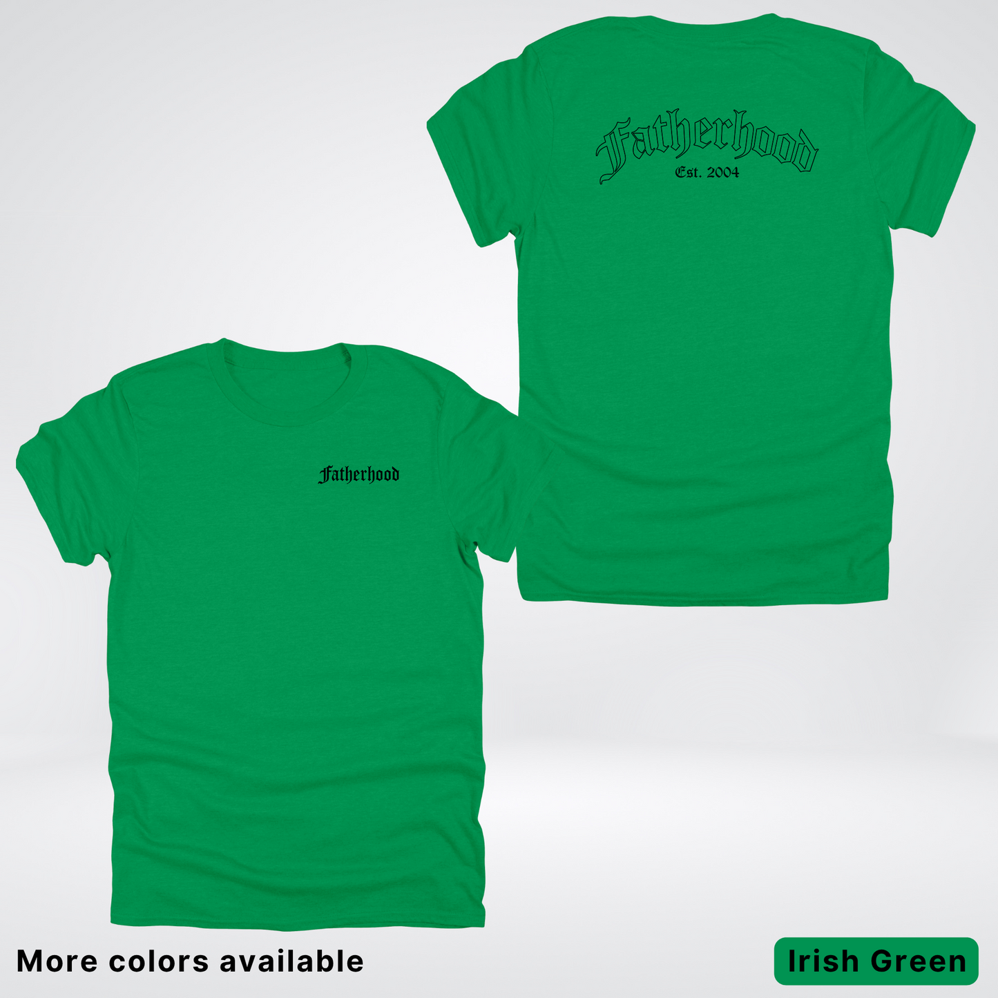 Custom Year Old English Fatherhood - Black Design – Father’s Day T-Shirt