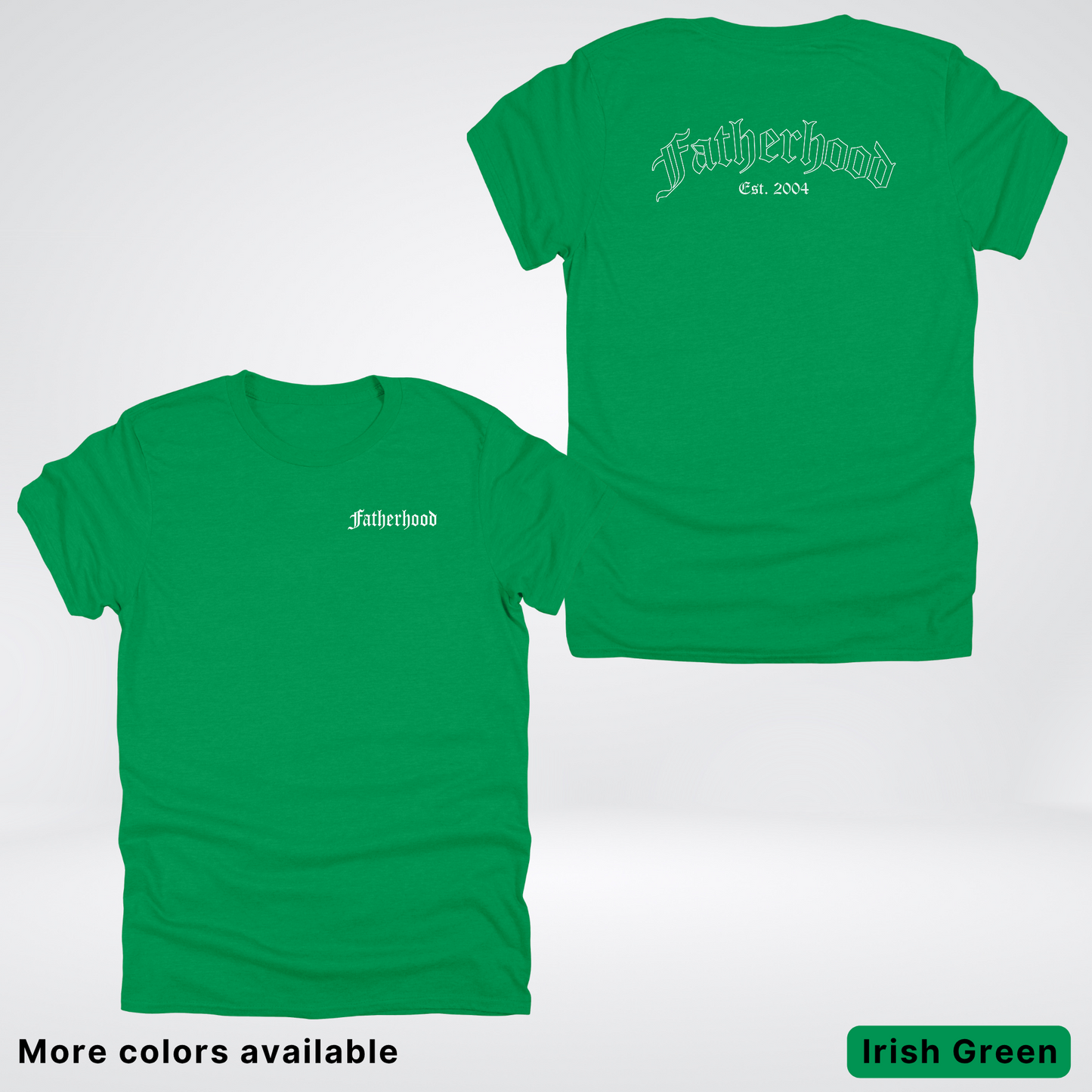 Custom Year Old English Fatherhood - White Design – Father’s Day T-Shirt