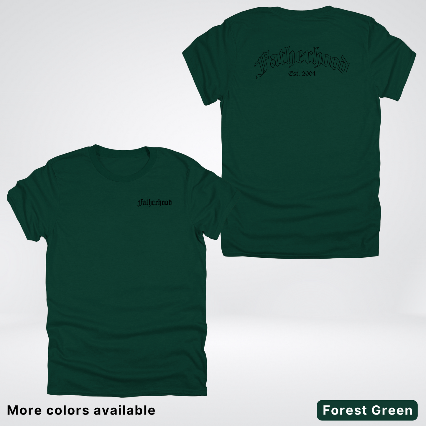 Custom Year Old English Fatherhood - Black Design – Father’s Day T-Shirt