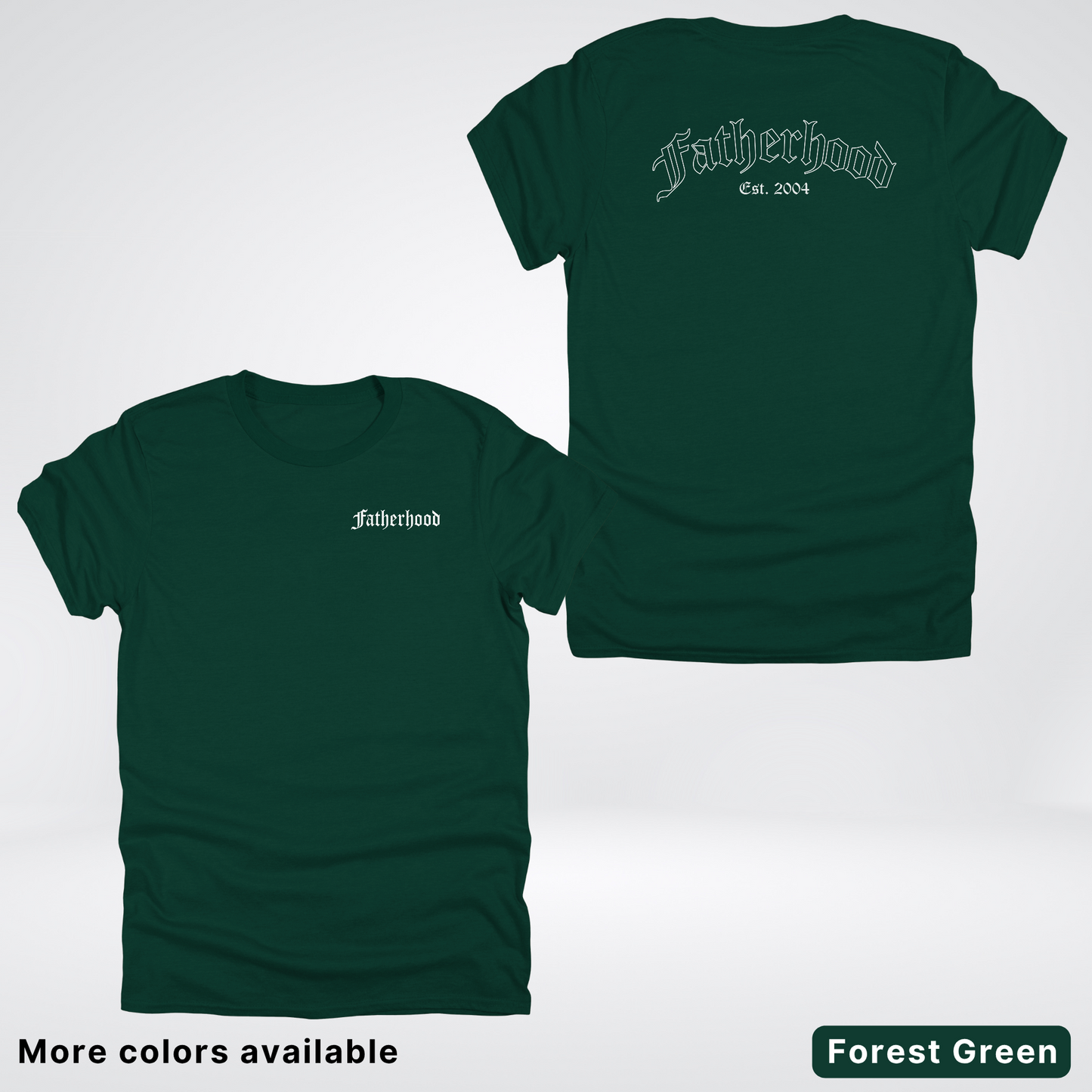 Custom Year Old English Fatherhood - White Design – Father’s Day T-Shirt
