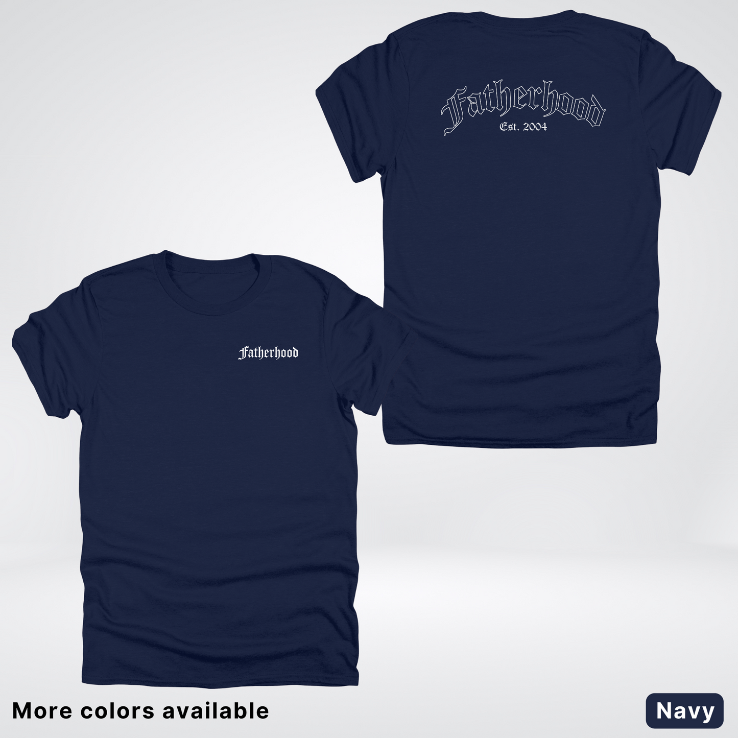 Custom Year Old English Fatherhood - White Design – Father’s Day T-Shirt