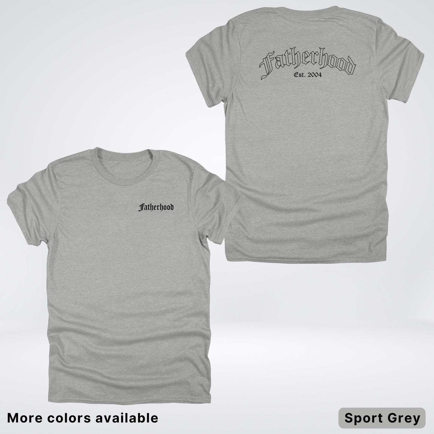 Custom Year Old English Fatherhood - Black Design – Father’s Day T-Shirt