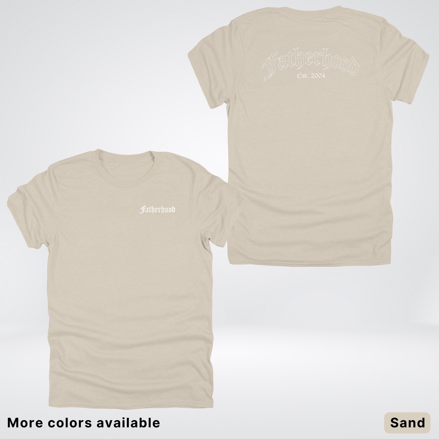 Custom Year Old English Fatherhood - White Design – Father’s Day T-Shirt