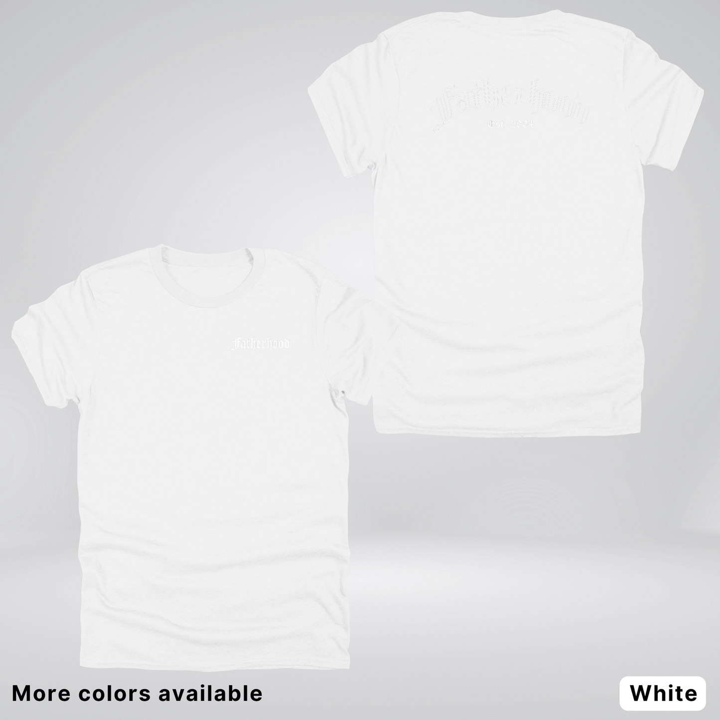Custom Year Old English Fatherhood - White Design – Father’s Day T-Shirt