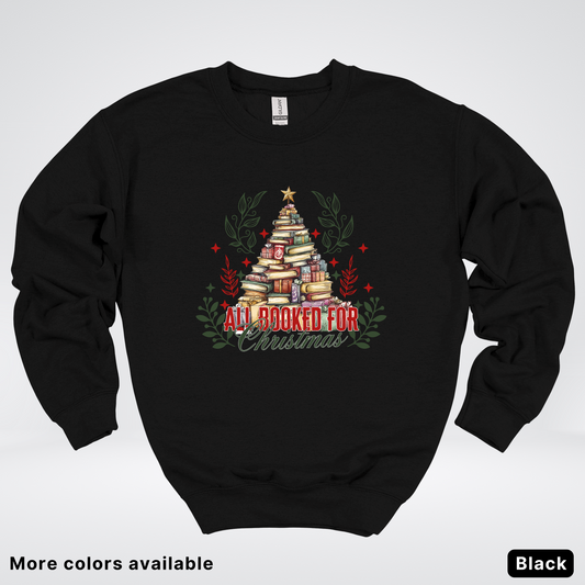 All Booked For Christmas - Crewneck Sweatshirt