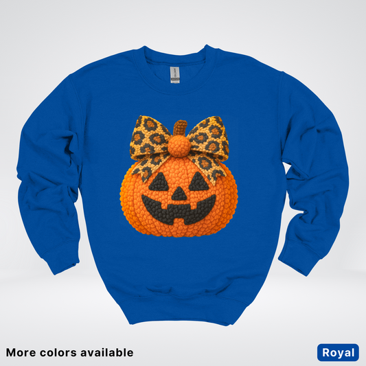 Coquette Crochet Pumpkin - Sweatshirt