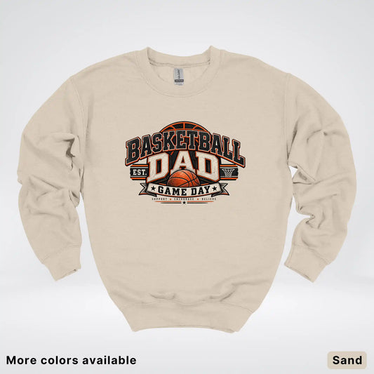 Basketball Dad – Game Day Crewneck Sweatshirt