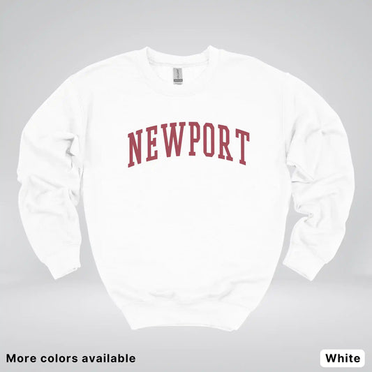 Newport Destination - Red Design - Crewneck Sweatshirt