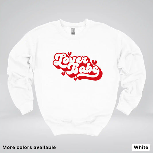 Lover Babe - Red Design - Crewneck Sweatshirt