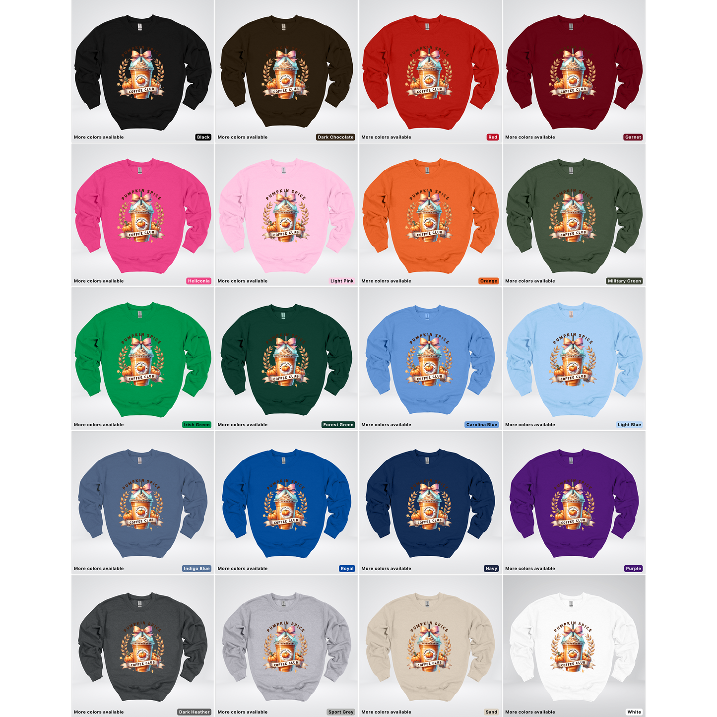 Pumpkin Spice Coffee Club - Crewneck Sweatshirts