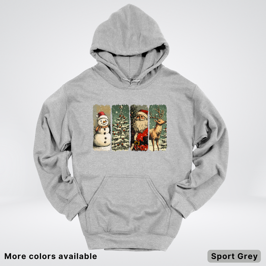 Classic Christmas Strip Art - Hoodie