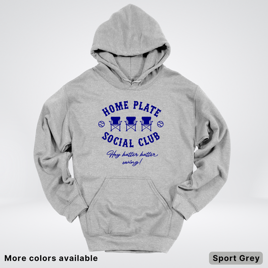 Home Plate Social Club – Navy Design - Hoodie