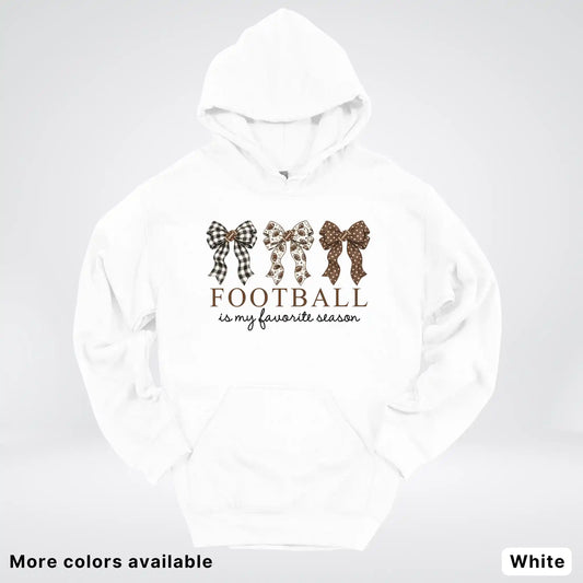 Football Is My Favorite Season – Game Day Bow - Hoodie