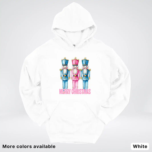 Merry Christmas Pastel Nutcrackers Hoodie