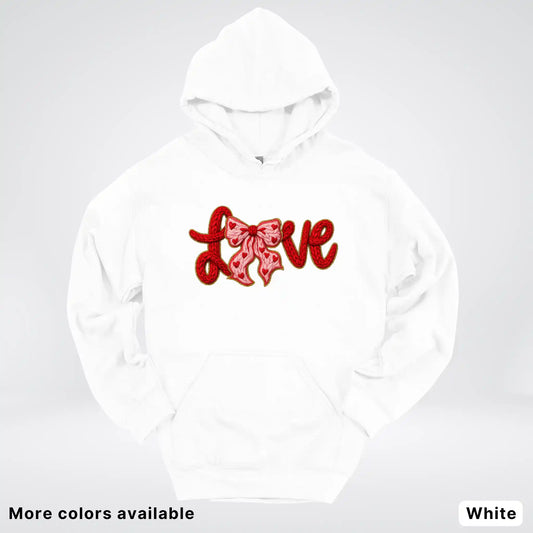 Love Bow Hook Yard Faux - Hoodie