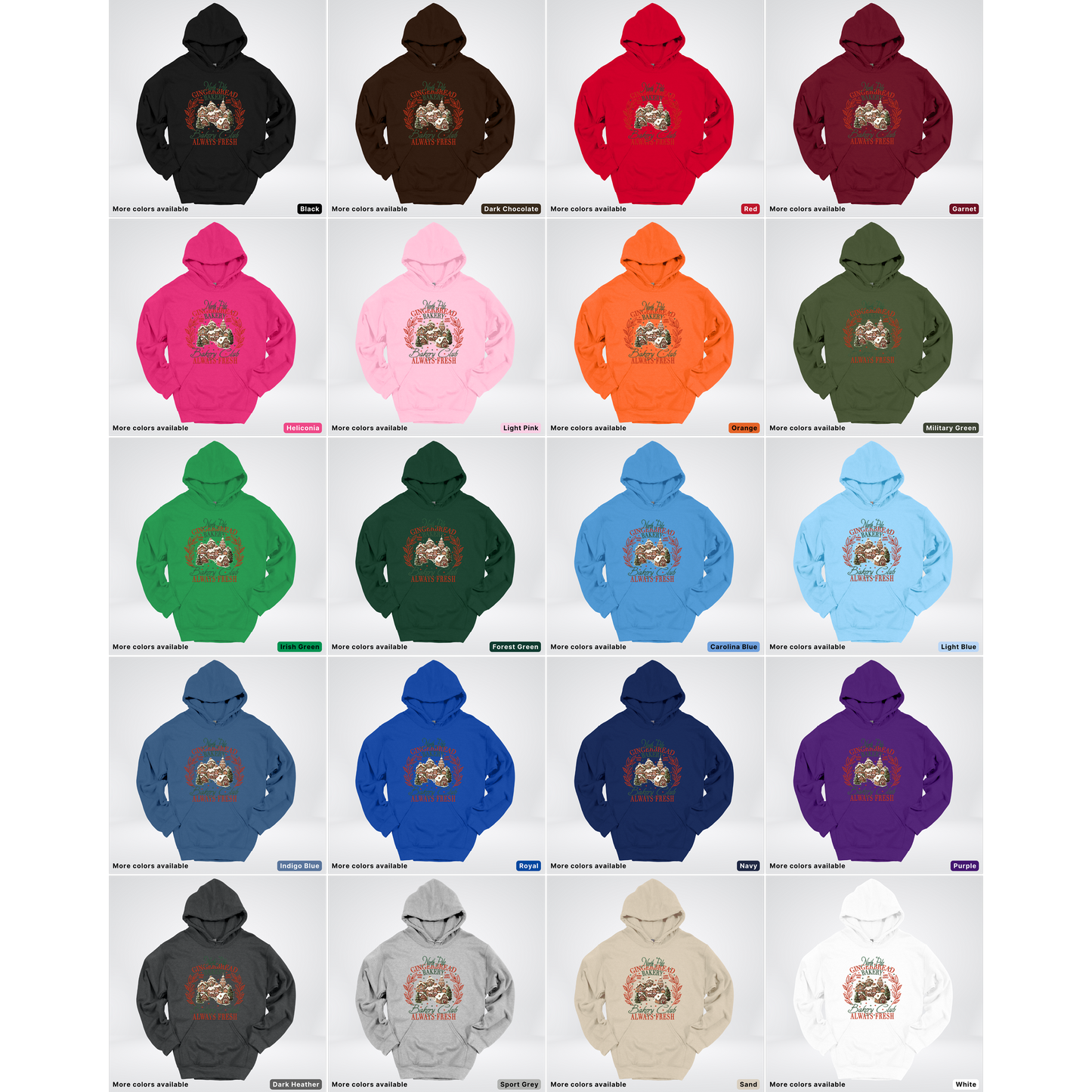 North Pole Gingerbread Bakery Club Always Fresh - Hoodie