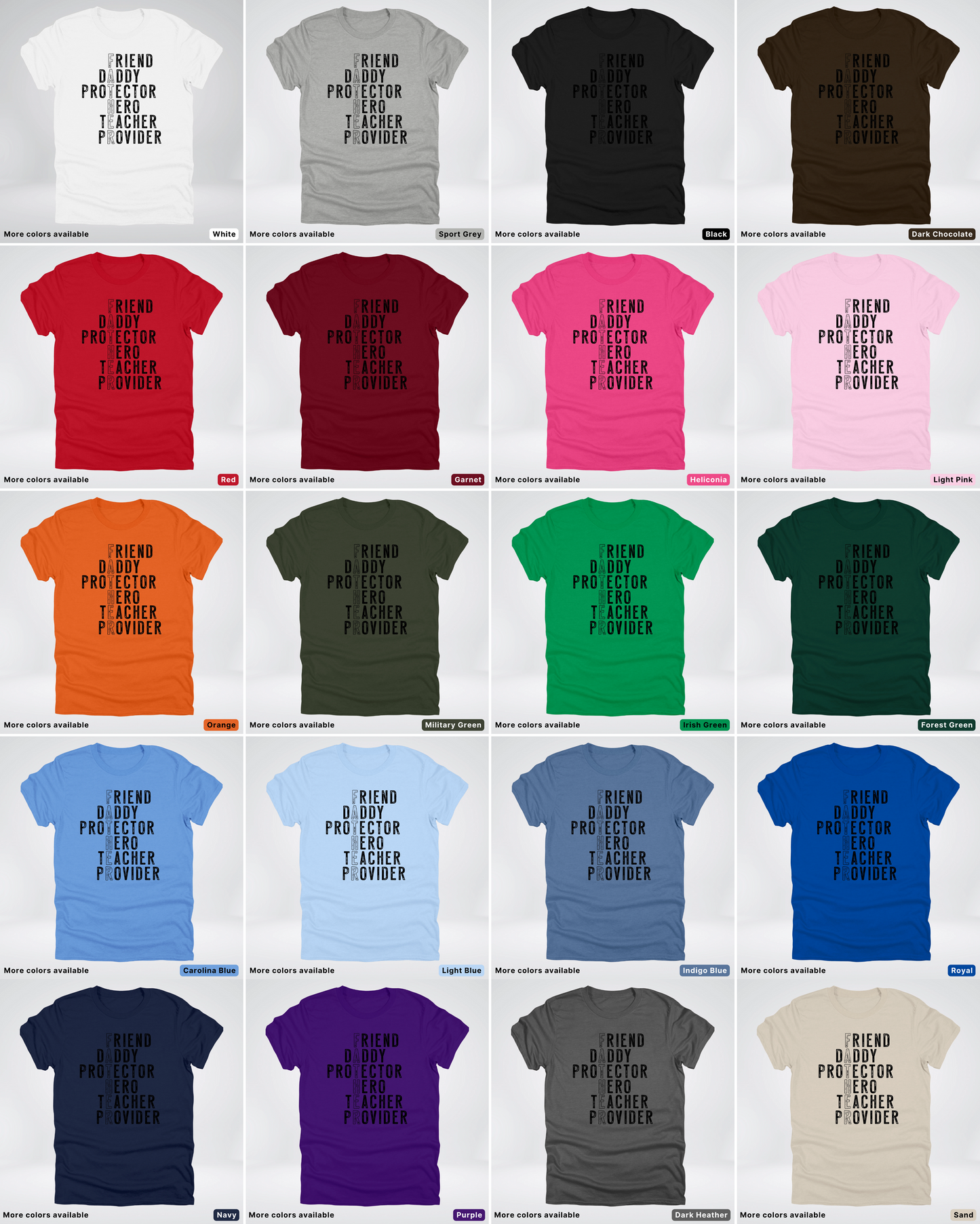 Father Crossword - Black Design – Father’s Day T-Shirt