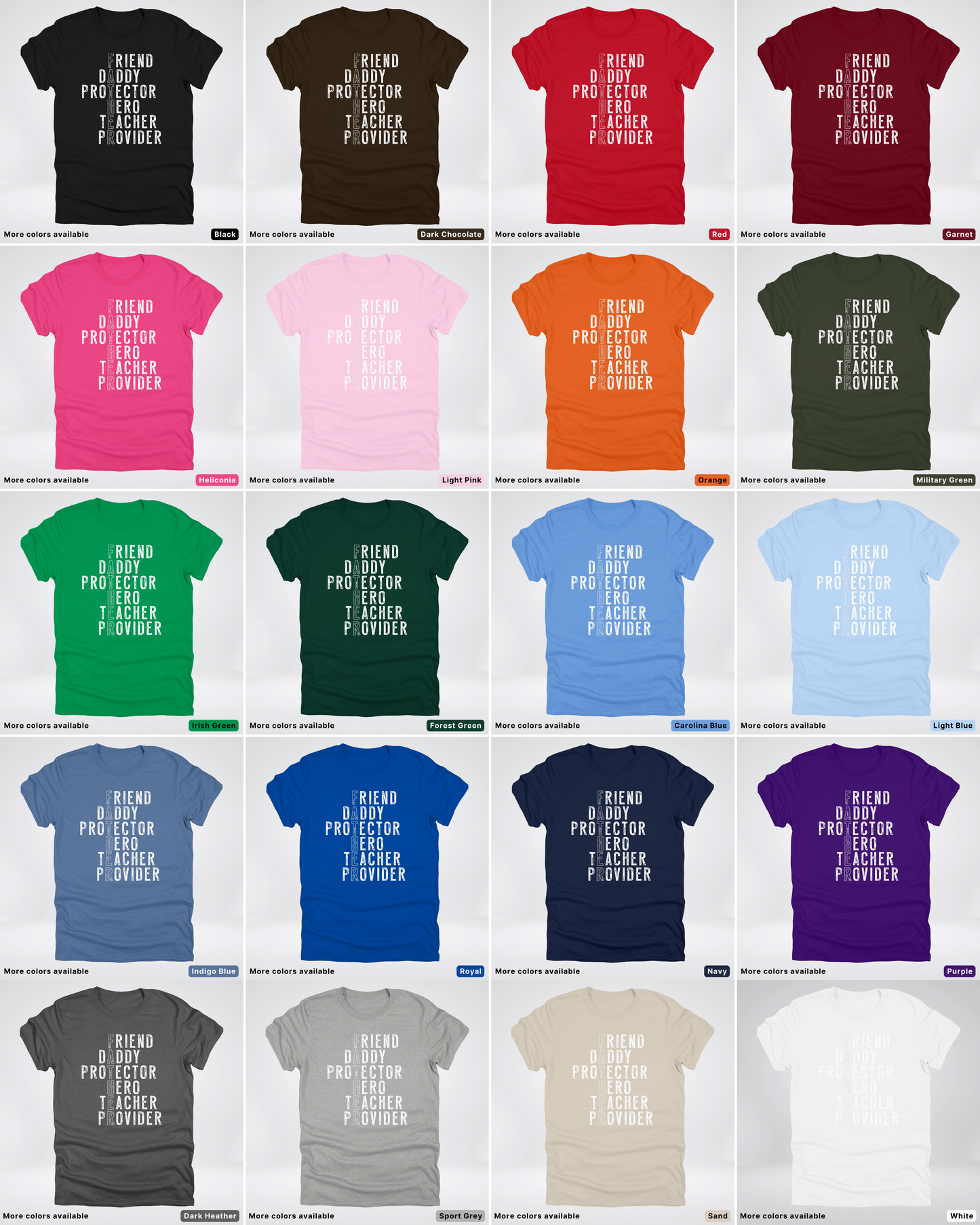 Father Crossword - White Design – Father’s Day T-Shirt