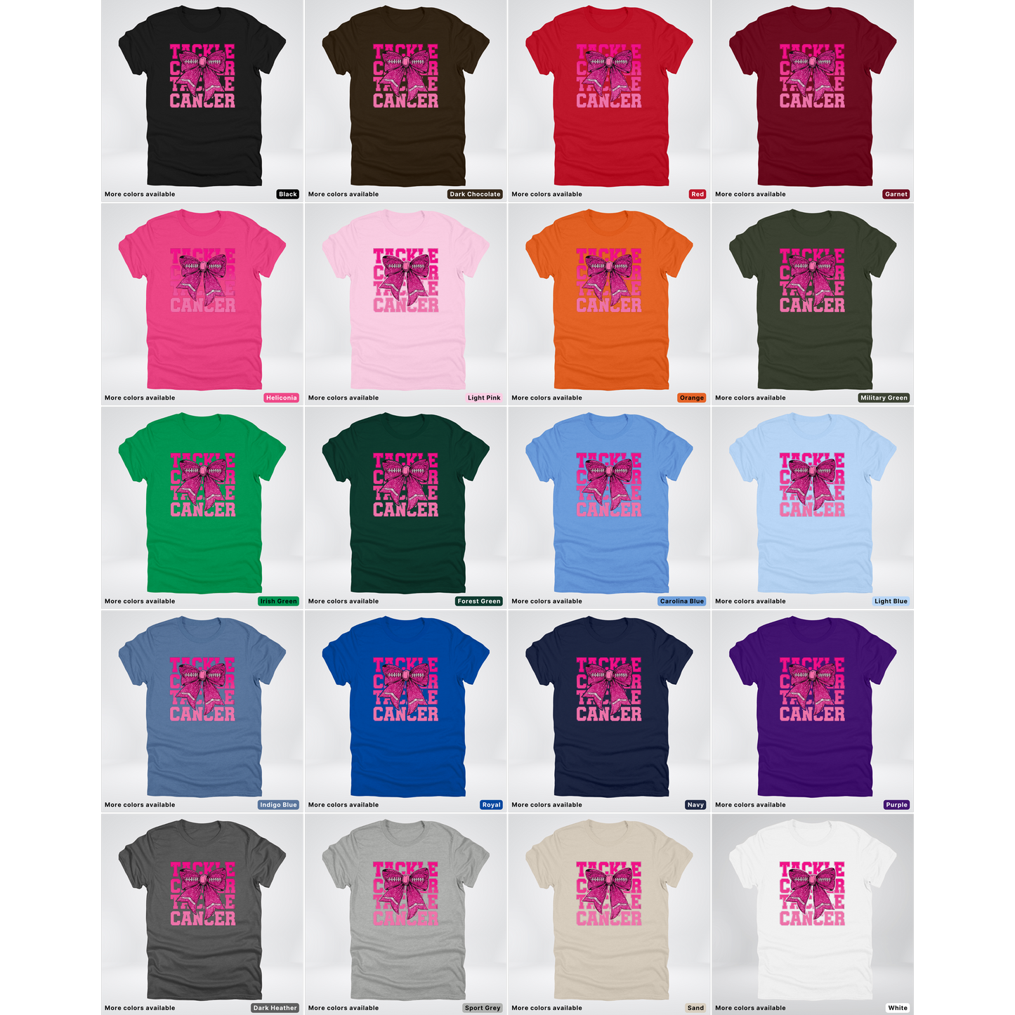 Football Coquette Tackle Awareness - T-Shirt