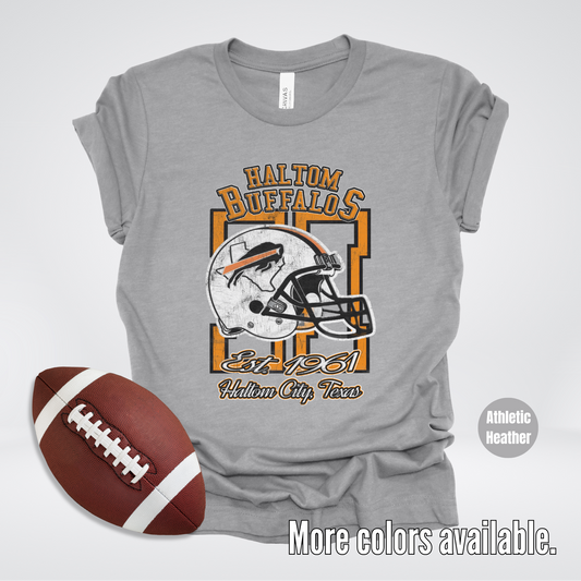 Haltom Buffalos Football Est. 1961 Vintage Design T-Shirt