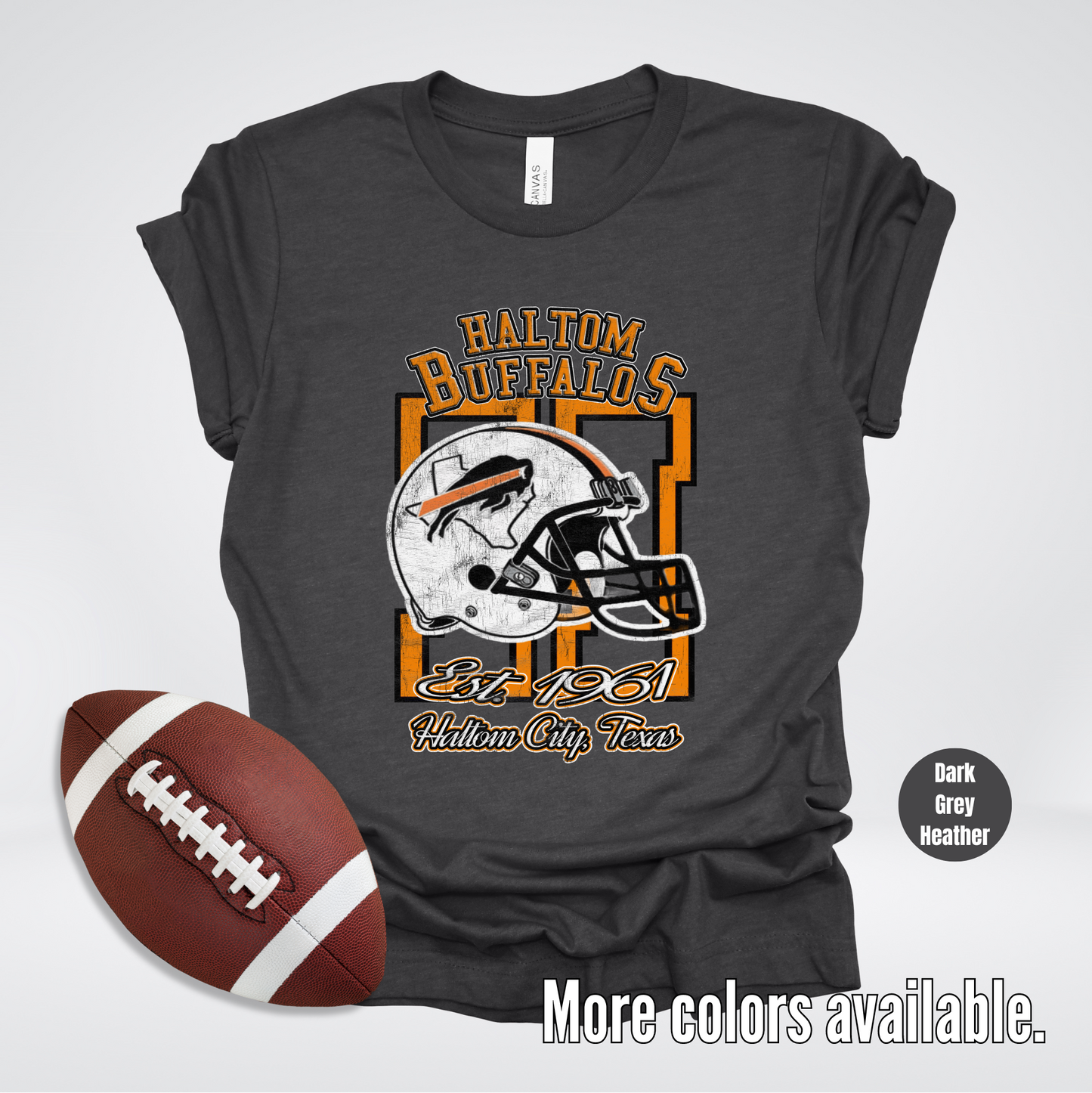 Haltom Buffalos Football Est. 1961 Vintage Design T-Shirt