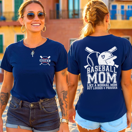 Custom Name - Baseball Design 5 T-Shirt