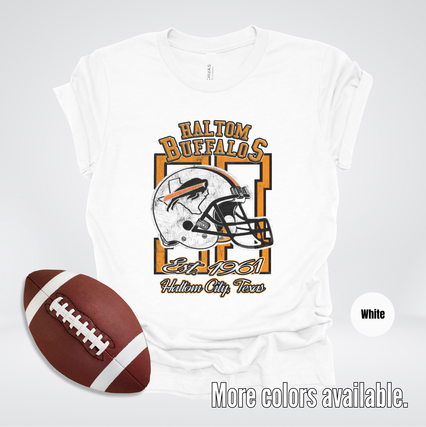 Haltom Buffalos Football Est. 1961 Vintage Design T-Shirt